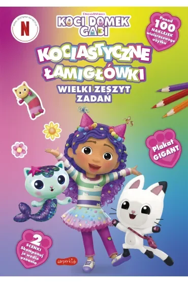 Koci Domek Gabi. Kociastyczne łamigłówki. Wielki zeszyt zadań