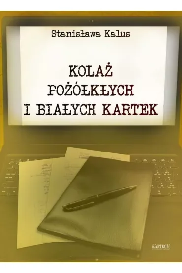Kolaż pożółkłych i białych kartek