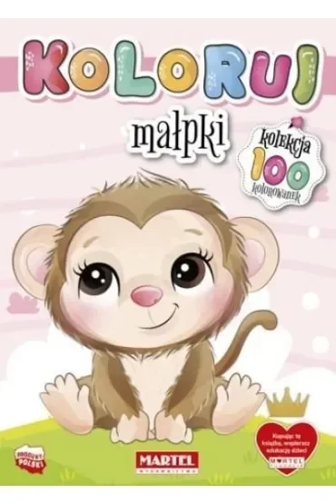 Małpki. Koloruj