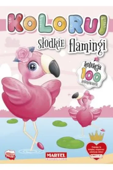 Słodkie flamingi. Koloruj