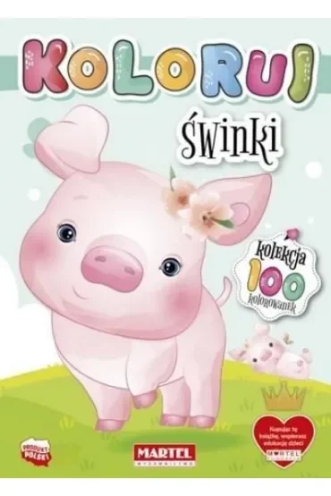 Świnki. Koloruj