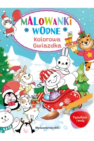 Kolorowa gwiazdka. Malowanki wodne. Pędzelkiem i wodą