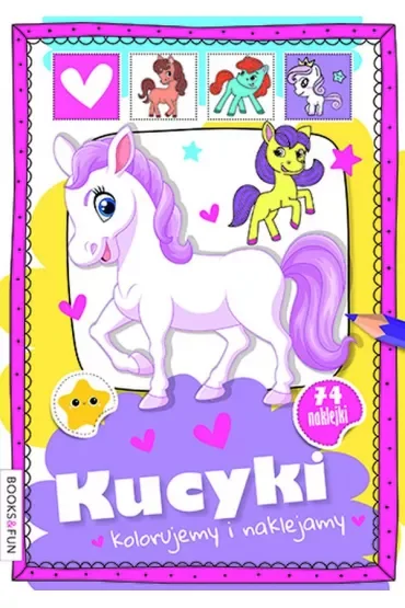 Kucyki. Kolorujemy i naklejamy