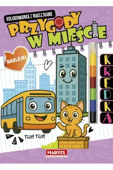 Modułowa kredka. Przygody w mieście z naklejkami