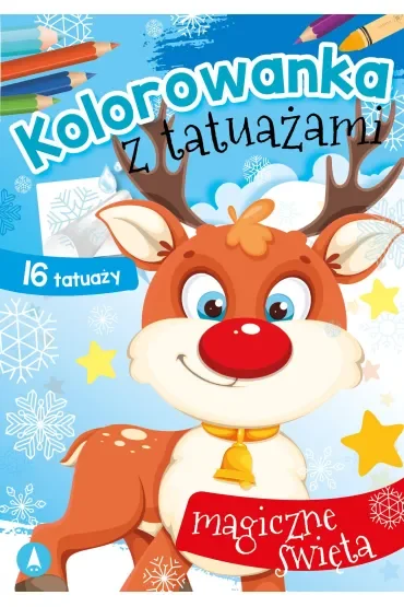 Malowanka A5 Kolorowanka z tatuażami. Magiczne święta SKRZAT 073034