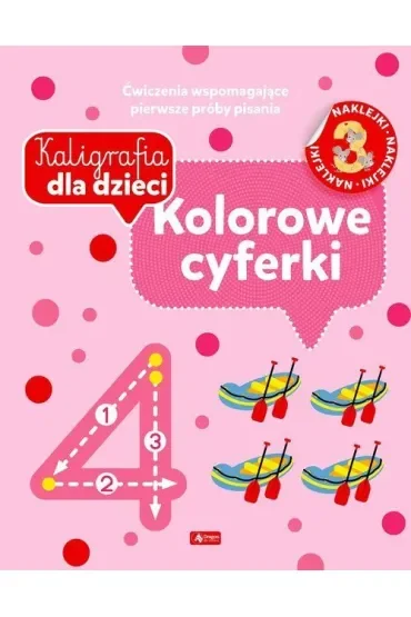 Kolorowe cyferki. Kaligrafia dla dzieci