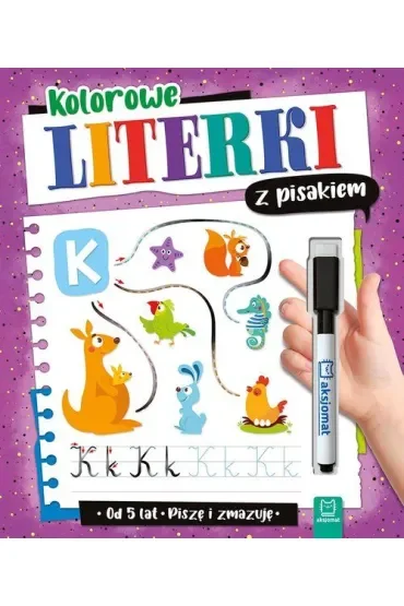 Kolorowe literki z pisakiem. Piszę i zmazuję