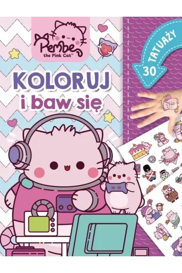Koloruj i baw się. 30 tatuaży. Pembe