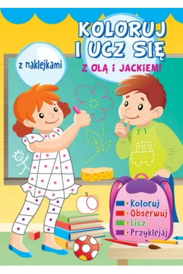 Koloruj i ucz się z Olą i Jackiem