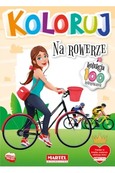 Na rowerze. Koloruj