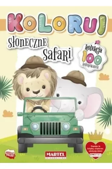Słoneczne safari. Koloruj