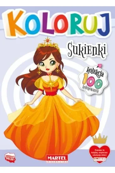 Sukienki. Koloruj