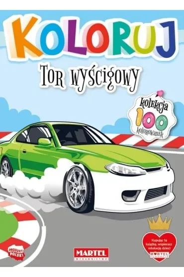 Tor wyścigowy. Koloruj