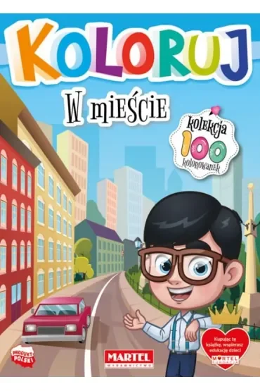 W mieście. Koloruj
