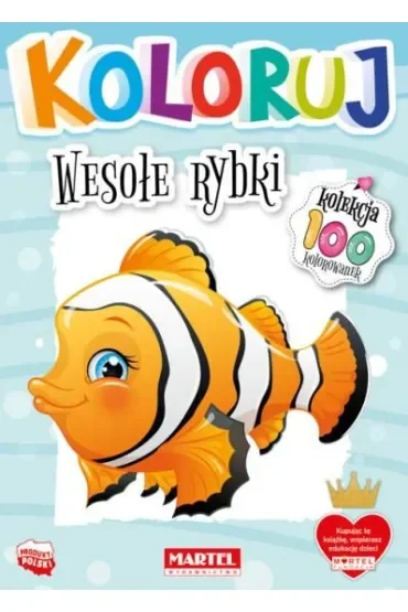 Wesołe rybki. Koloruj