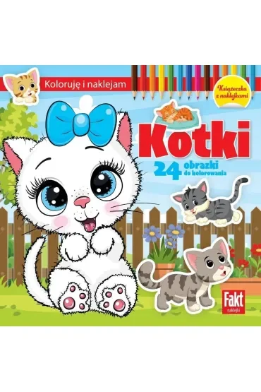 Koloruję i naklejam. Kotki