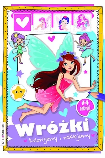 Wróżki. Kolorujemy i naklejamy