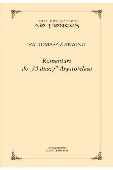 Komentarz do "O duszy" Arystotelesa