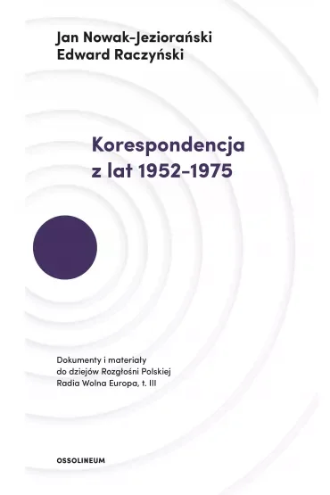 Korespondencja z lat 1952–1975 dokumenty i materiały do dziejów rozgłośni polskiej radia wolna Europa