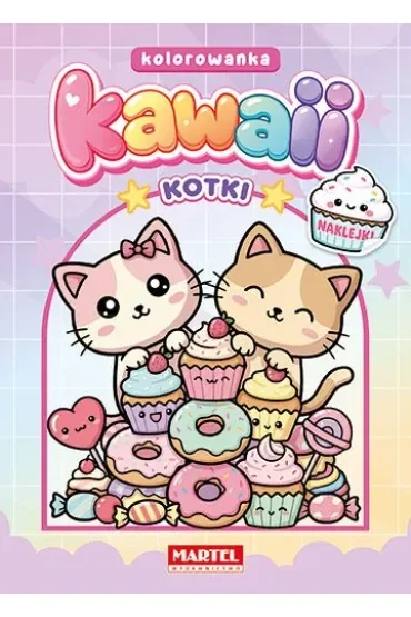 Kawaii. Kotki z naklejkami