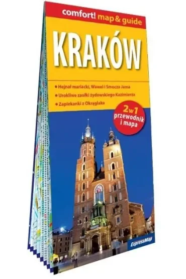 Kraków laminowany map&guide 2w1 przewodnik i mapa