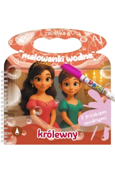 Malowanka 200X140 Zadanka & malowanki wodne. Królewny  PISAK SKRZAT 981208