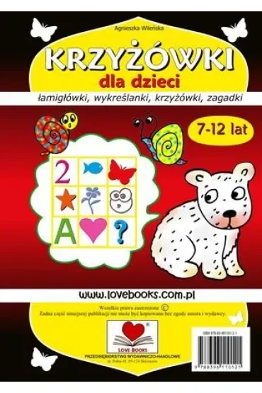 Krzyżówki dla dzieci 7-12 lat