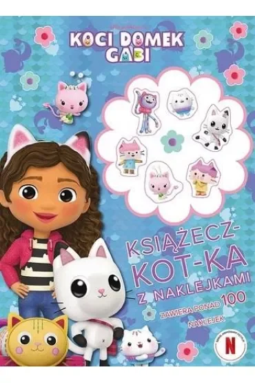 Książecz-kot-ka z naklejkami. Koci Domek Gabi