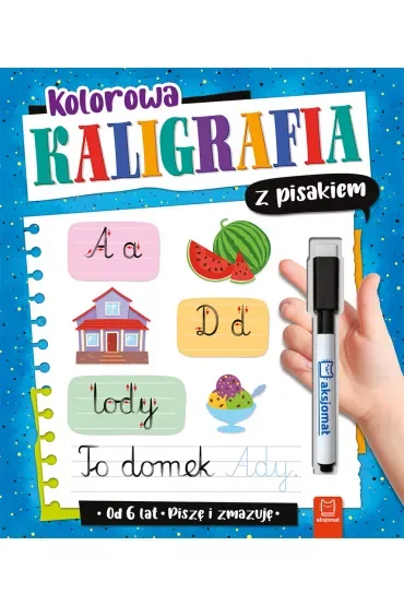 KSIAZECZKA EDUK 205X240 KOL KALIGRAFIA PISAK AKS