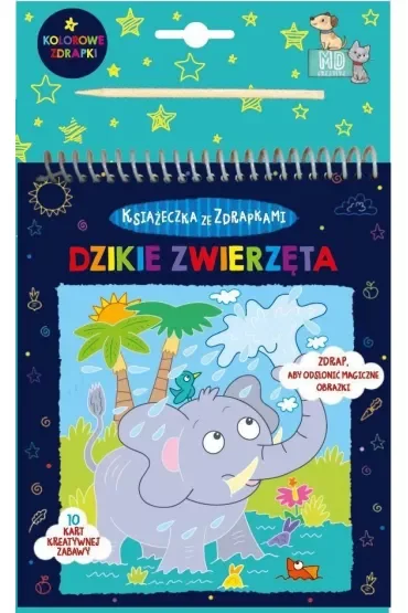 Dzikie zwierzęta. Kolorowe zdrapki