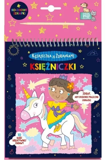 Księżniczki. Kolorowe zdrapki