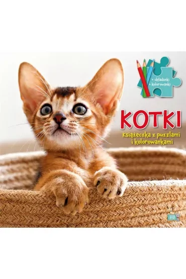 Książeczki z puzzlami i kolorowankami. Kotki
