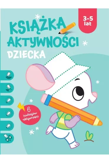 Książka aktywności dziecka 3-5 lat. Niebieska