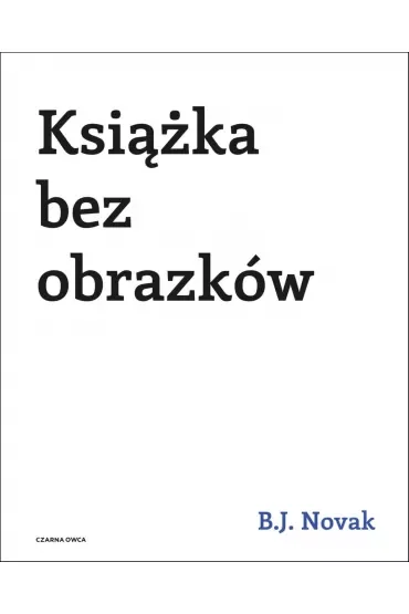 Książka bez obrazków