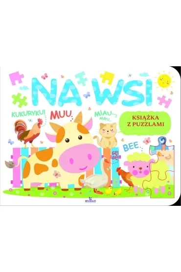 Książka edukacyjna z puzzlami. Na wsi
