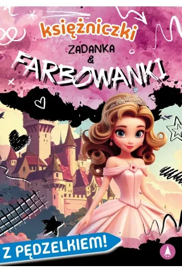 Książka edu. B5 Królewny. Zadanka & farbowanki  PĘDZELEK SKRZAT 980751
