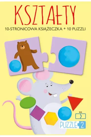Kształty (książeczka + 10 puzzli)