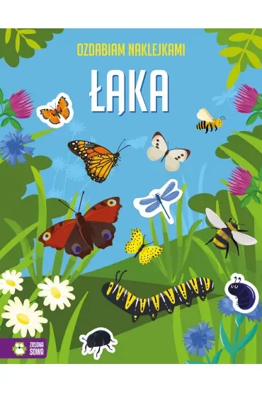 Łąka. Ozdabiam naklejkami