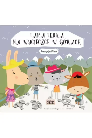 Lama Lenka na wycieczce w górach