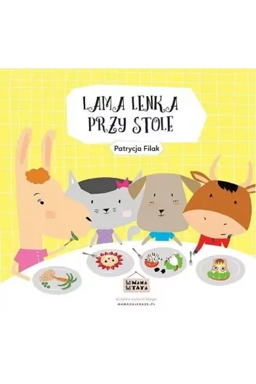 Lama Lenka przy stole