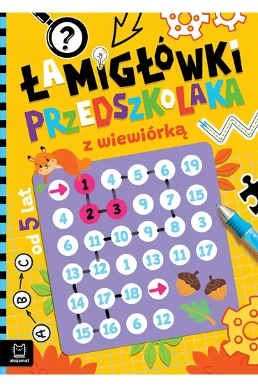 Łamigłówki przedszkolaka z wiewiórką