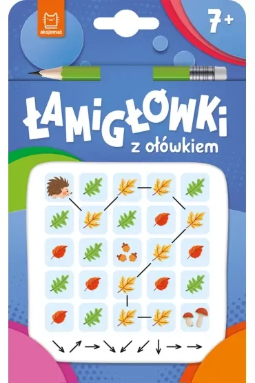Łamigłówki z ołówkiem 7+. Książeczka niebieska