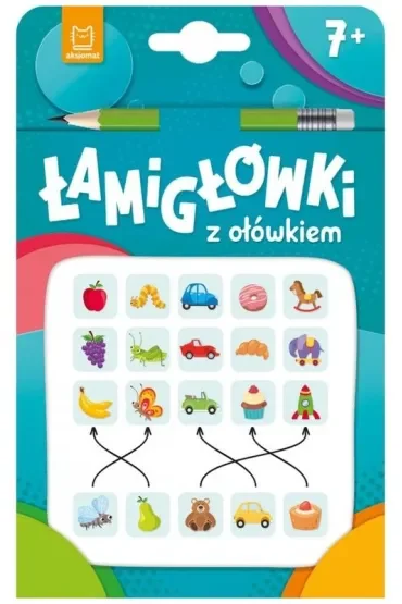 Łamigłówki z ołówkiem 7+. Książeczka turkusowa