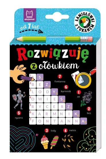 Rozwiązuję z ołówkiem. Łamigłówki z tukanem. Od 7 lat