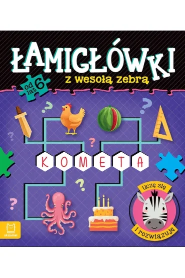 Łamigłówki z wesołą zebrą