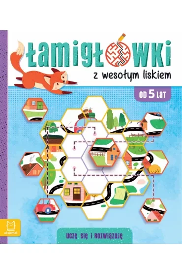 Łamigłówki z wesołym liskiem. Uczę się i rozwiązuję 5+
