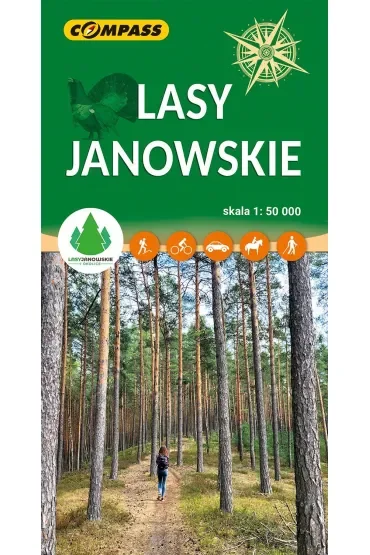Lasy Janowskie. Mapa turystyczna w skali 1: 50 000