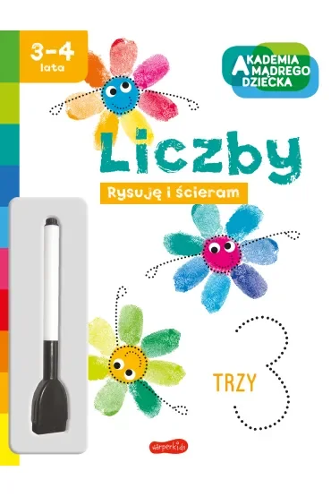 Liczby. Akademia mądrego dziecka. Rysuję i ścieram