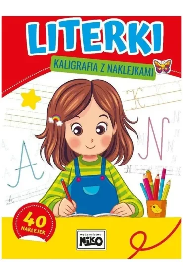 Literki. Kaligrafia z naklejkami