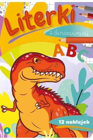 Książka edu. B5 Literki z dinozaurami  Naklejki SKRZAT 072167 SK